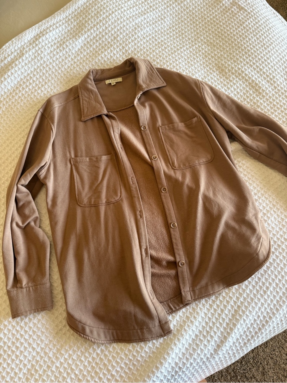 Z Supply Layover Modal Fleece Button Up
Desert Taupe